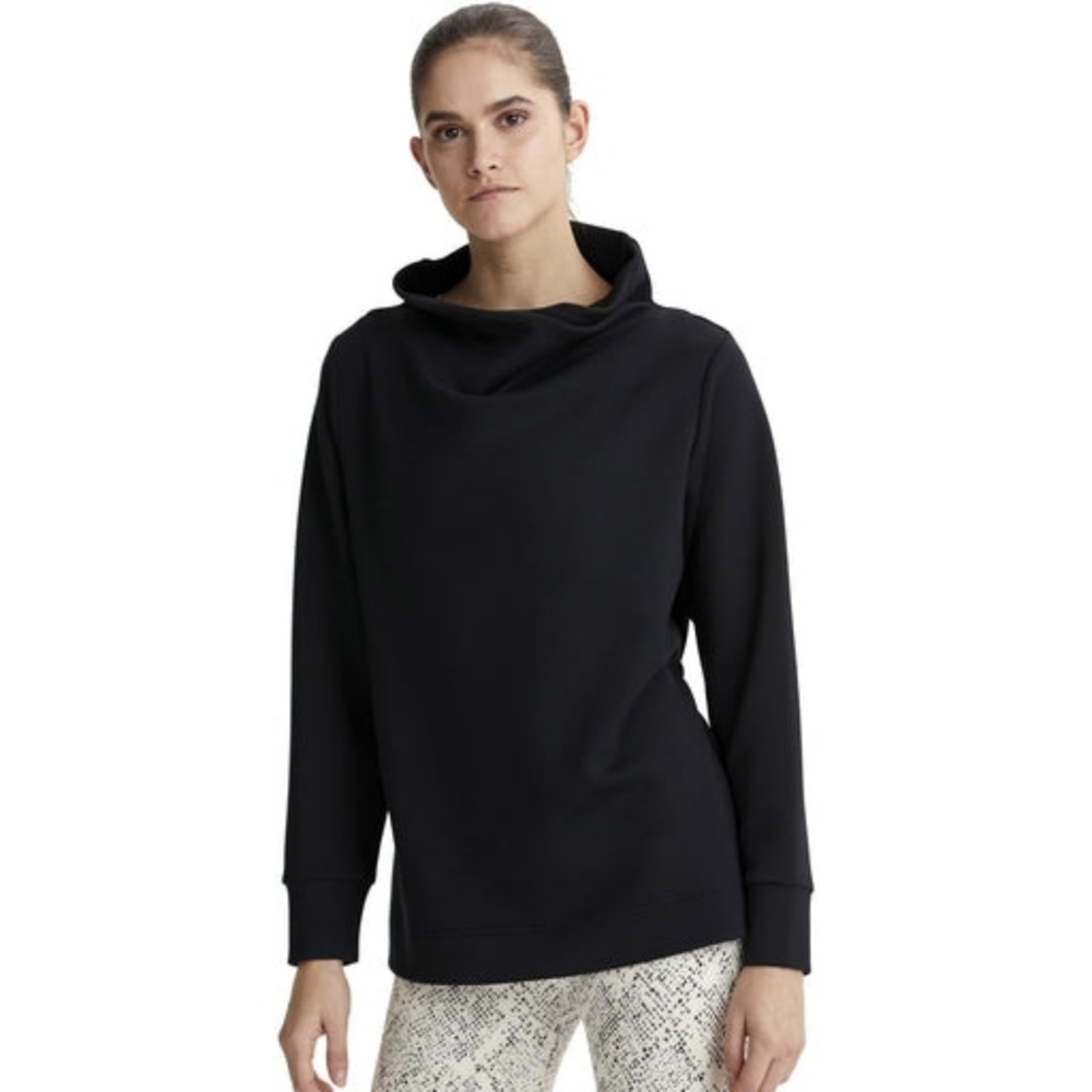 Varley Bristol Black Cowl Neck Sweatshirt Black